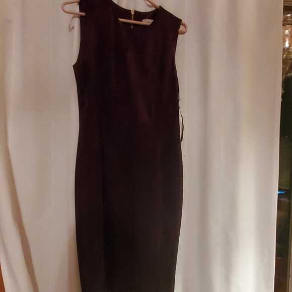 NWT Calvin Klein Dark Purple Dress - Picture 3 of 8